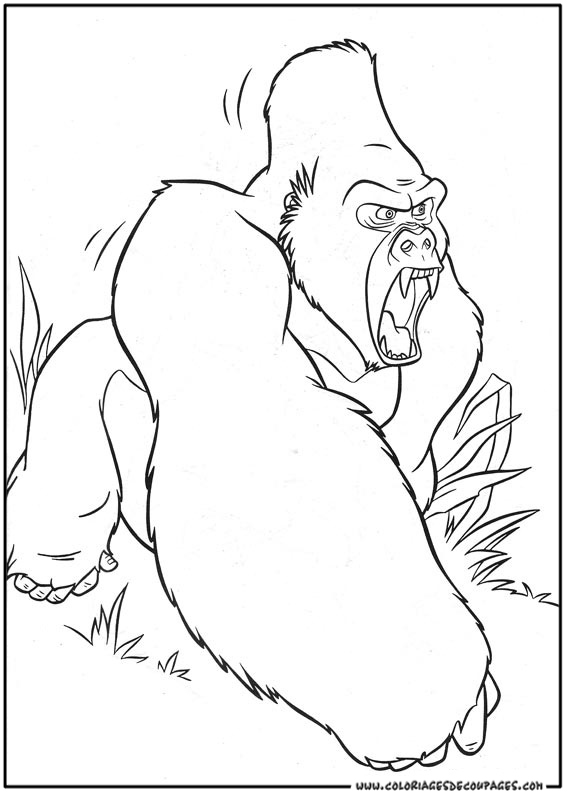 Página para colorir: Tarzan (Filmes de Animação) #131097 - Páginas para Colorir Imprimíveis Gratuitamente
