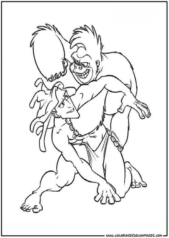 Desenho gratuito Tarzan #131234 da colecao Filmes de Animação para imprimir