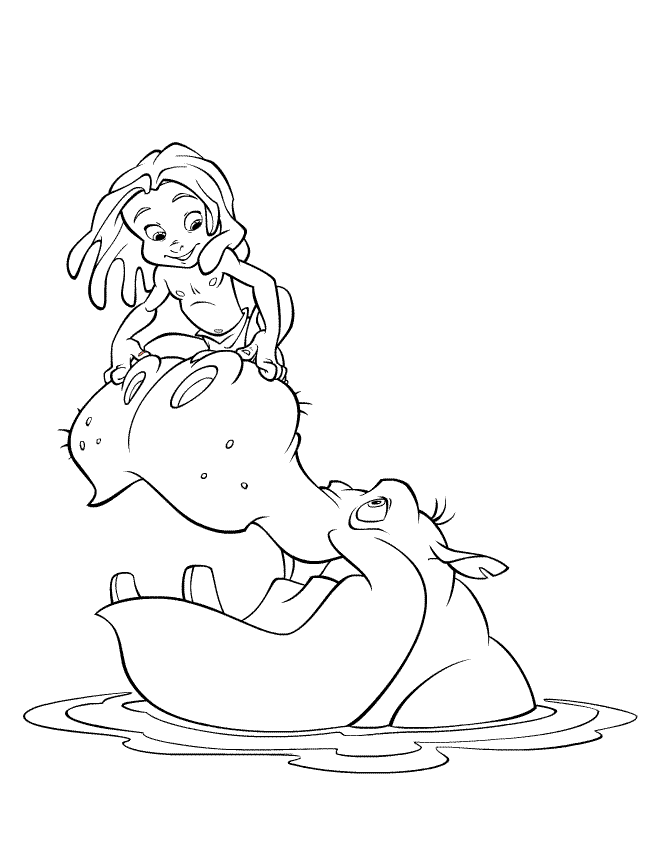 Desenho gratuito Tarzan #131286 da colecao Filmes de Animação para imprimir
