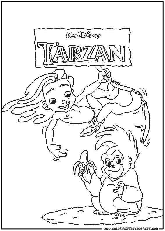 Desenho gratuito Tarzan #131326 da colecao Filmes de Animação para imprimir