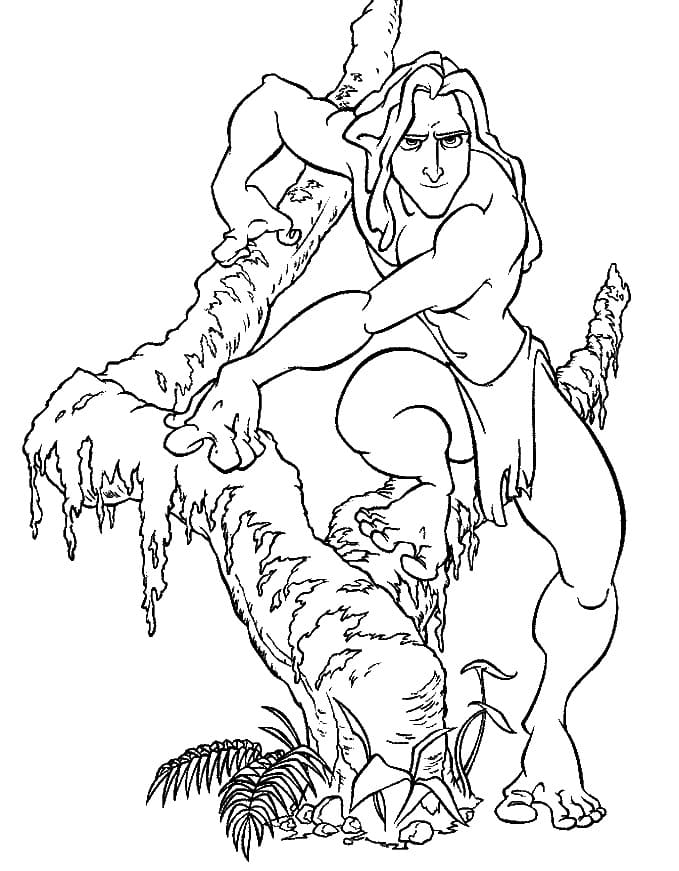 Desenho gratuito Tarzan #198696 da colecao Filmes de Animação para imprimir