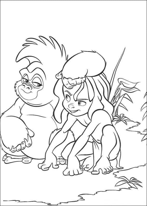 Desenho gratuito Tarzan #198716 da colecao Filmes de Animação para imprimir