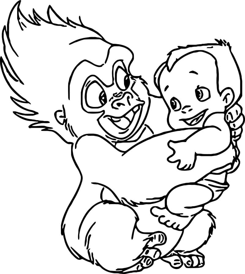 Desenho gratuito Tarzan #198741 da colecao Filmes de Animação para imprimir