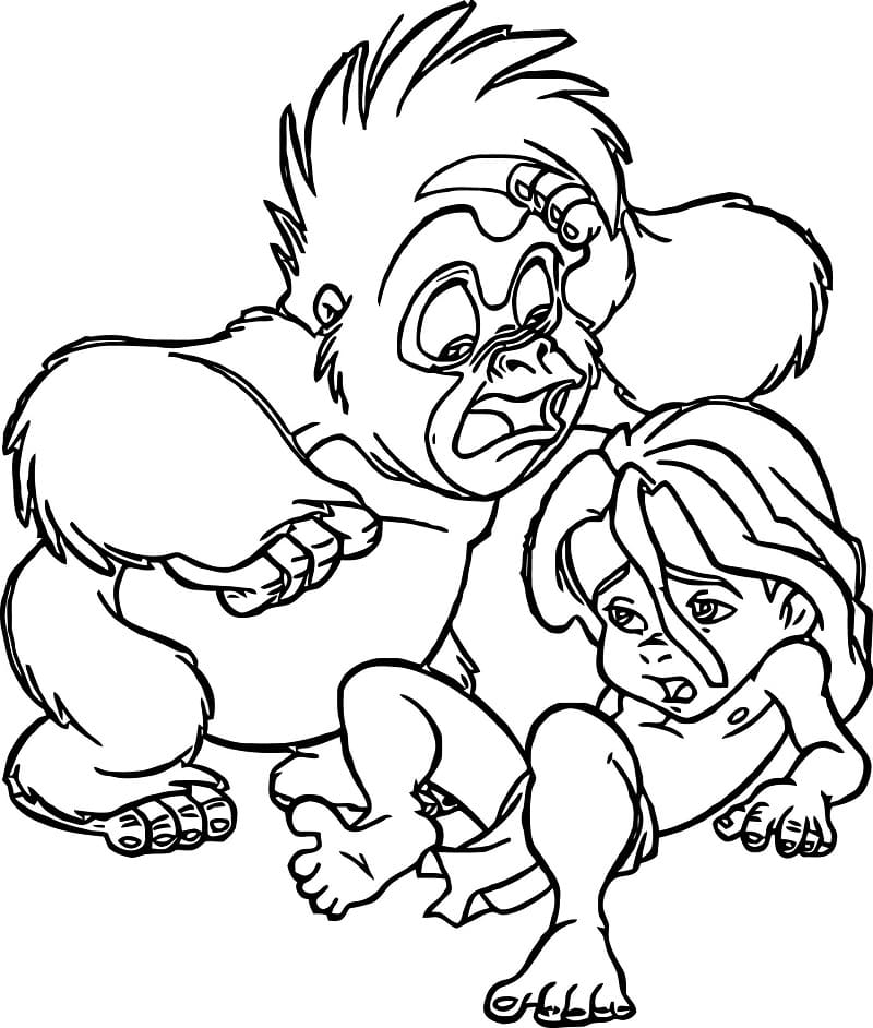 Desenho gratuito Tarzan #198744 da colecao Filmes de Animação para imprimir