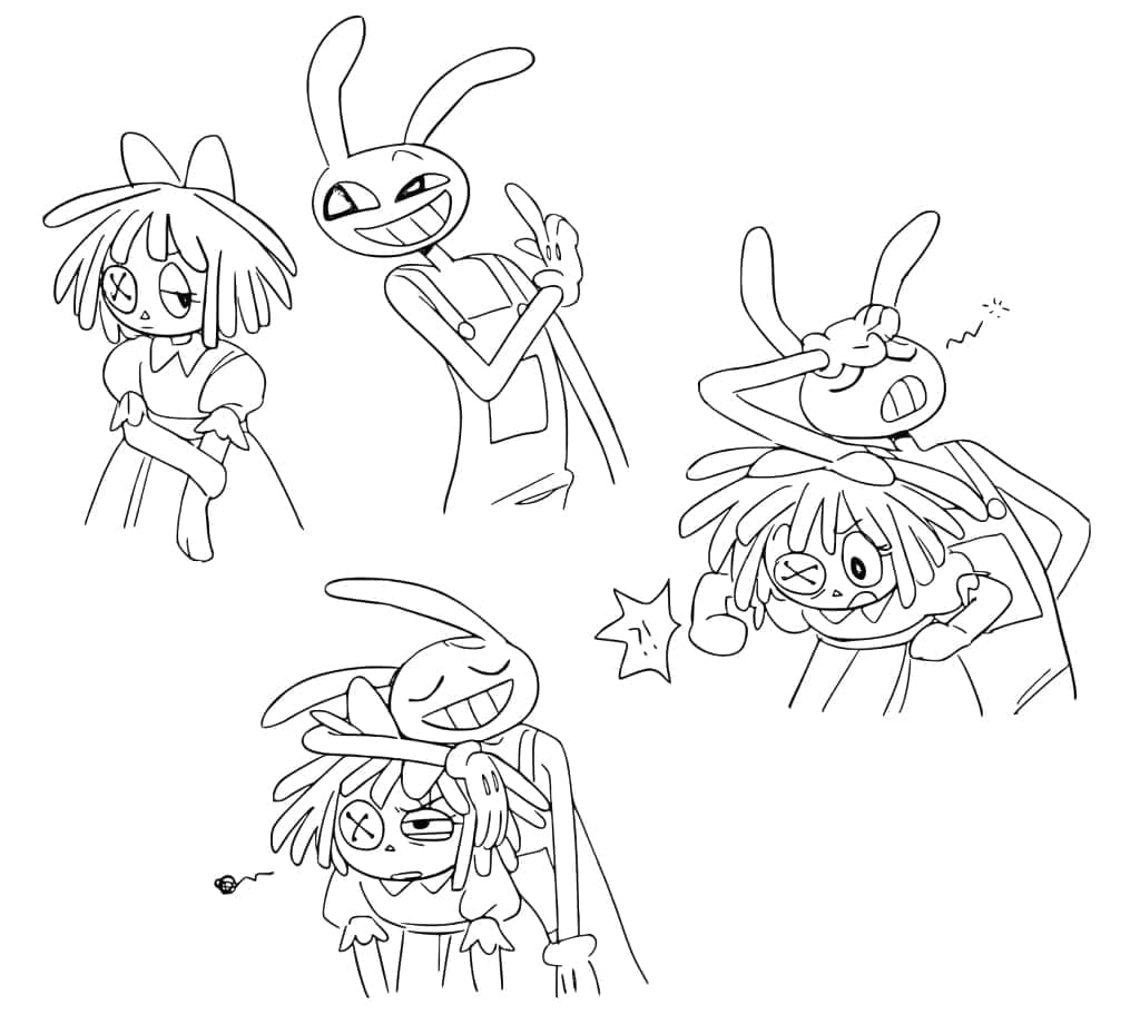 Página para colorir: The Amazing Digital Circus (Filmes de Animação) #213694 - Páginas para Colorir Imprimíveis Gratuitamente