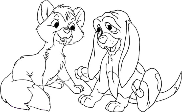 Página para colorir: The Fox e the Hound (Filmes de Animação) #132919 - Páginas para Colorir Imprimíveis Gratuitamente