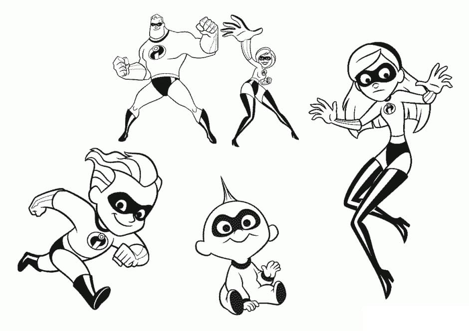 Desenho gratuito The Incredibles #179720 da colecao Filmes de Animação para imprimir
