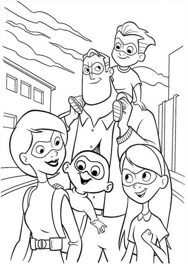 Desenho gratuito The Incredibles #179727 da colecao Filmes de Animação para imprimir