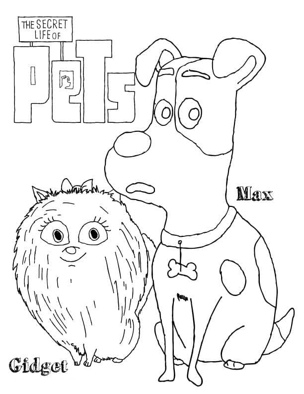 Página para colorir: The Secret Life of Pets (Filmes de Animação) #206628 - Páginas para Colorir Imprimíveis Gratuitamente