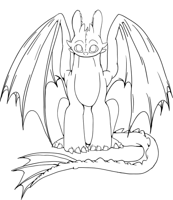 Desenho gratuito Toothless #179836 da colecao Filmes de Animação para imprimir