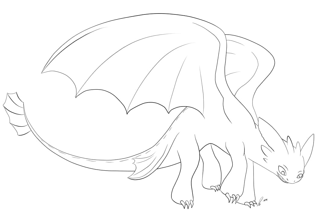 Desenho gratuito Toothless #179873 da colecao Filmes de Animação para imprimir