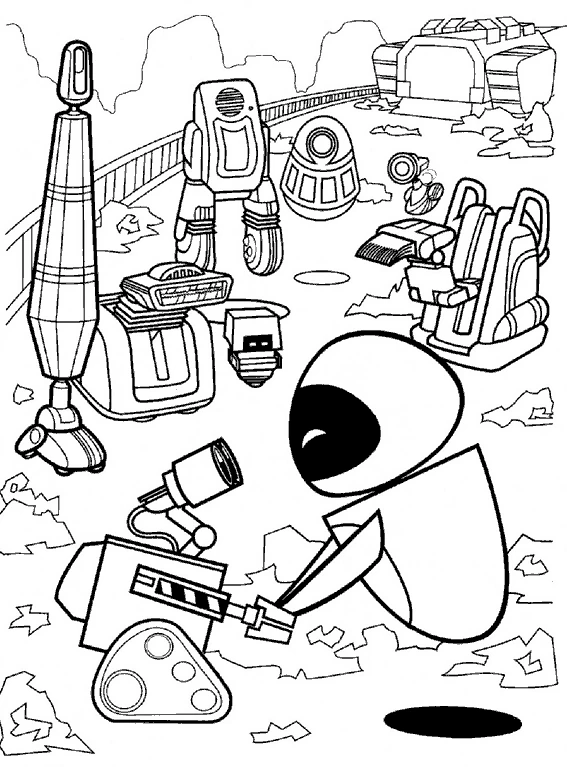 Desenho gratuito WALL-E #132000 da colecao Filmes de Animação para imprimir