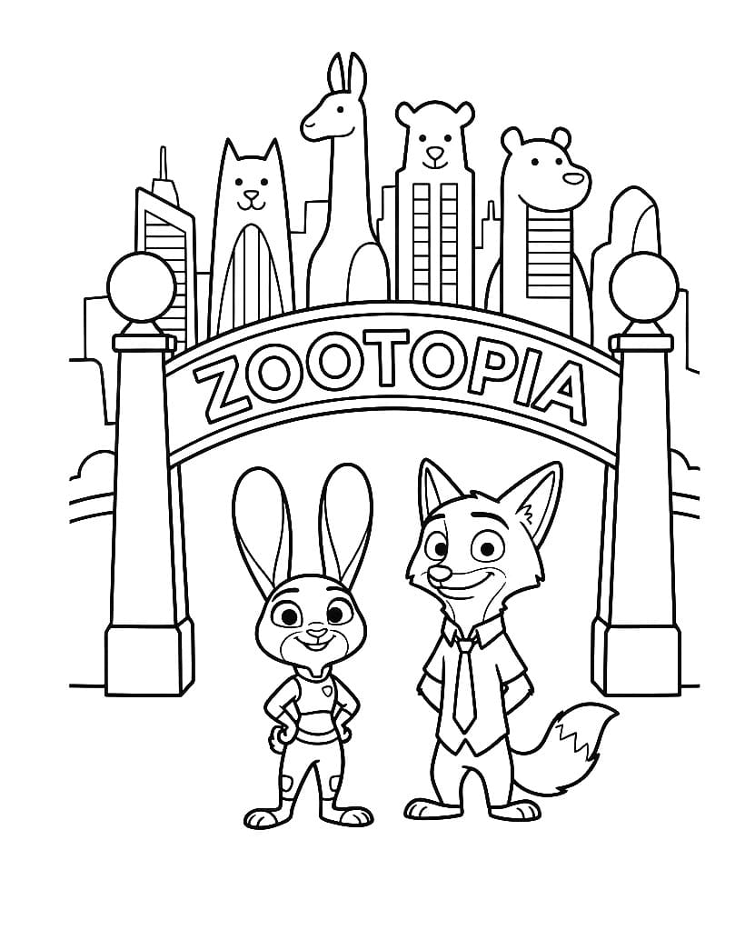 Desenho gratuito Zootopia #221695 da colecao Filmes de Animação para imprimir