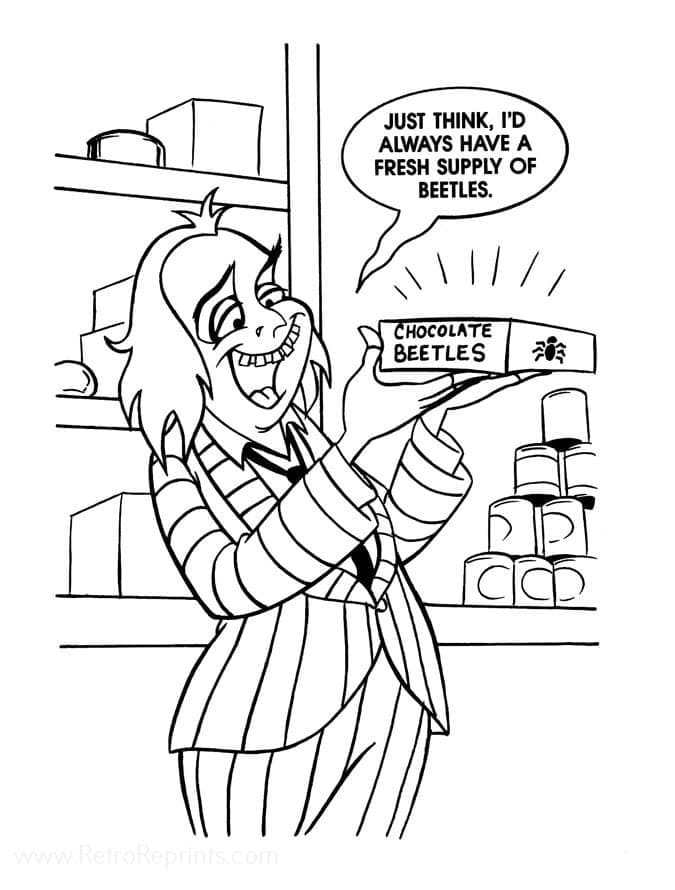 Desenho gratuito Beetlejuice #222020 da colecao Filmes e Séries de TV para imprimir