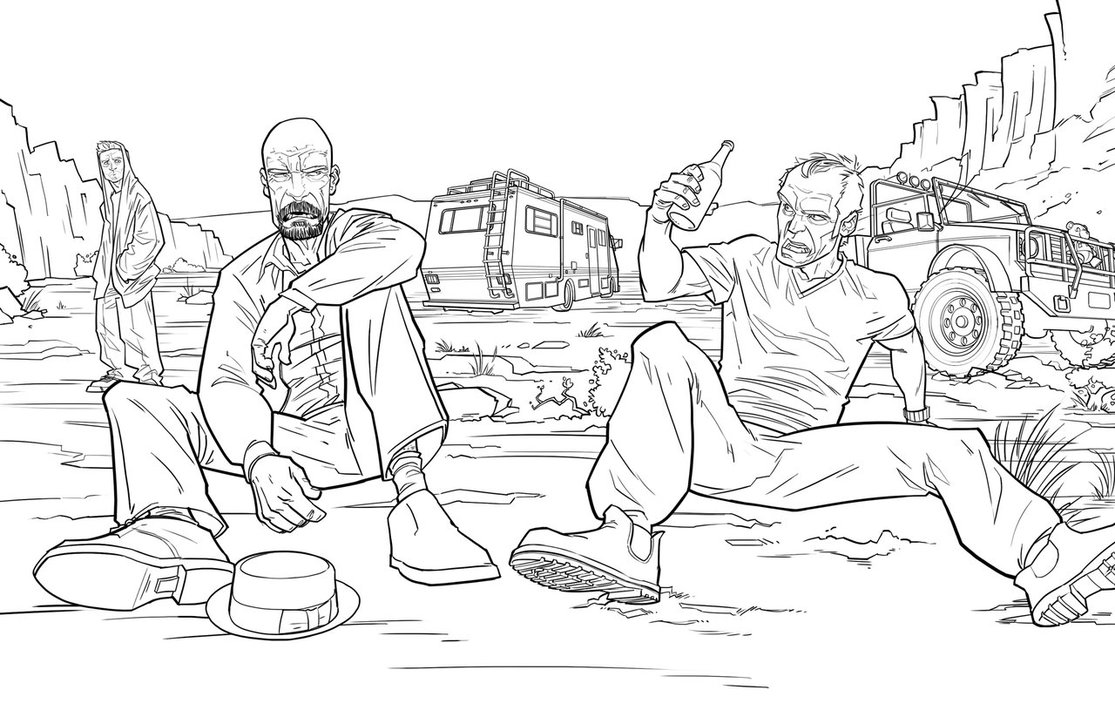 Desenho gratuito Breaking Bad #151401 da colecao Filmes e Séries de TV para imprimir