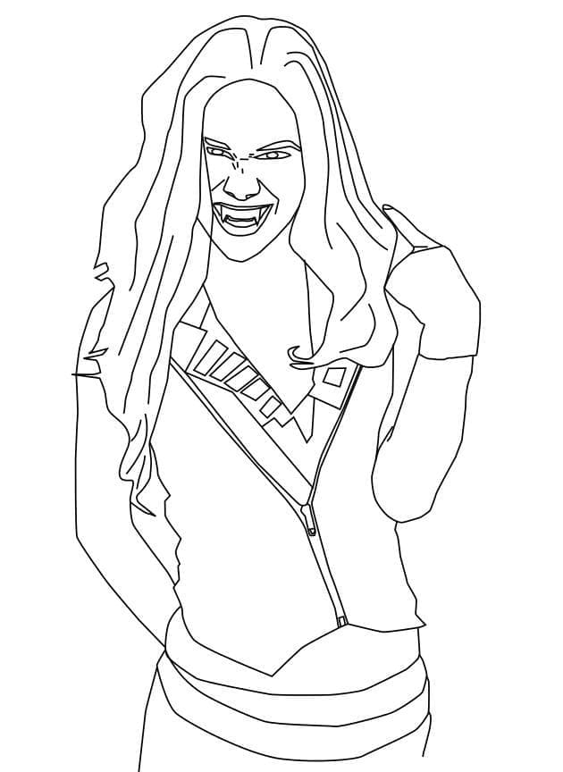 Desenho gratuito Chica Vampiro #204471 da colecao Filmes e Séries de TV para imprimir