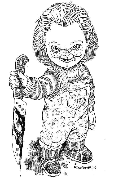 Desenho gratuito Chucky #204096 da colecao Filmes e Séries de TV para imprimir Desenho gratuito Chucky #204096 da colecao Filmes e Séries de TV para imprimir
