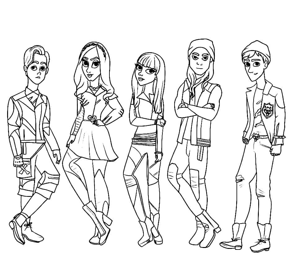 Desenho gratuito Descendentes #203577 da colecao Filmes e Séries de TV para imprimir Desenho gratuito Descendentes #203577 da colecao Filmes e Séries de TV para imprimir