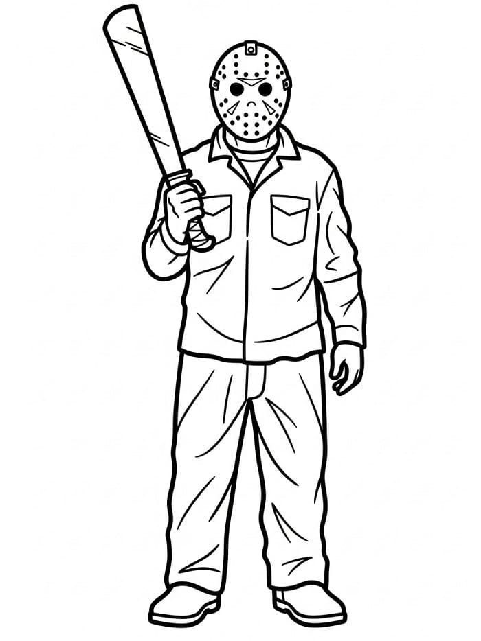 Desenho gratuito Jason Voorhees #222080 da colecao Filmes e Séries de TV para imprimir