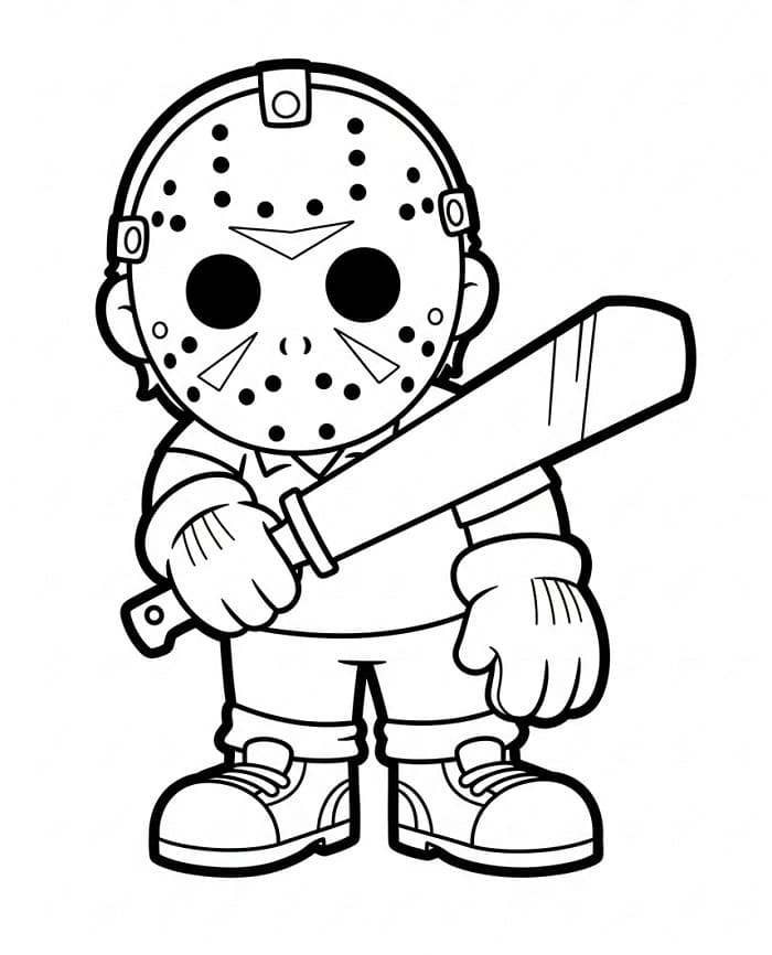 Desenho gratuito Jason Voorhees #222085 da colecao Filmes e Séries de TV para imprimir