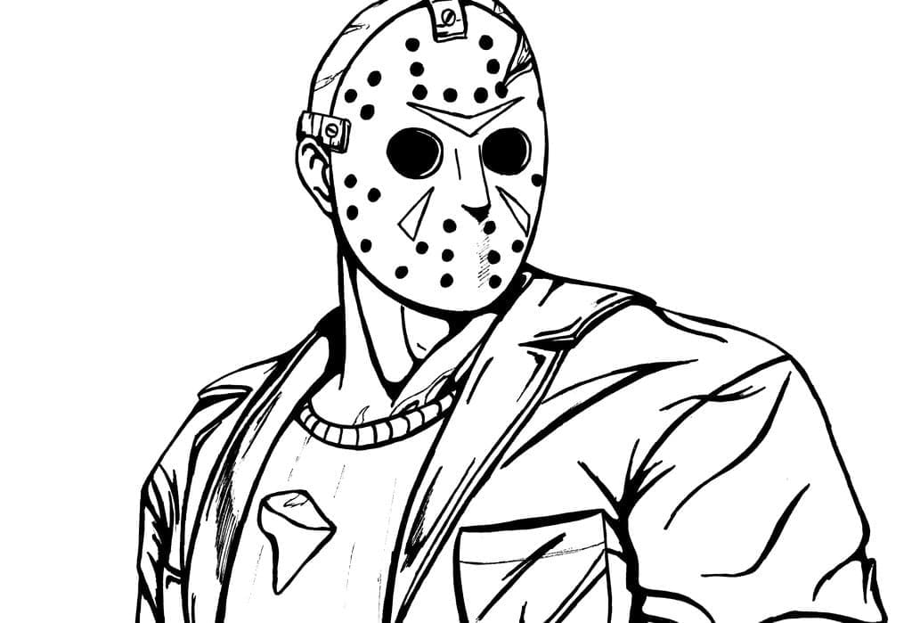 Desenho gratuito Jason Voorhees #222091 da colecao Filmes e Séries de TV para imprimir