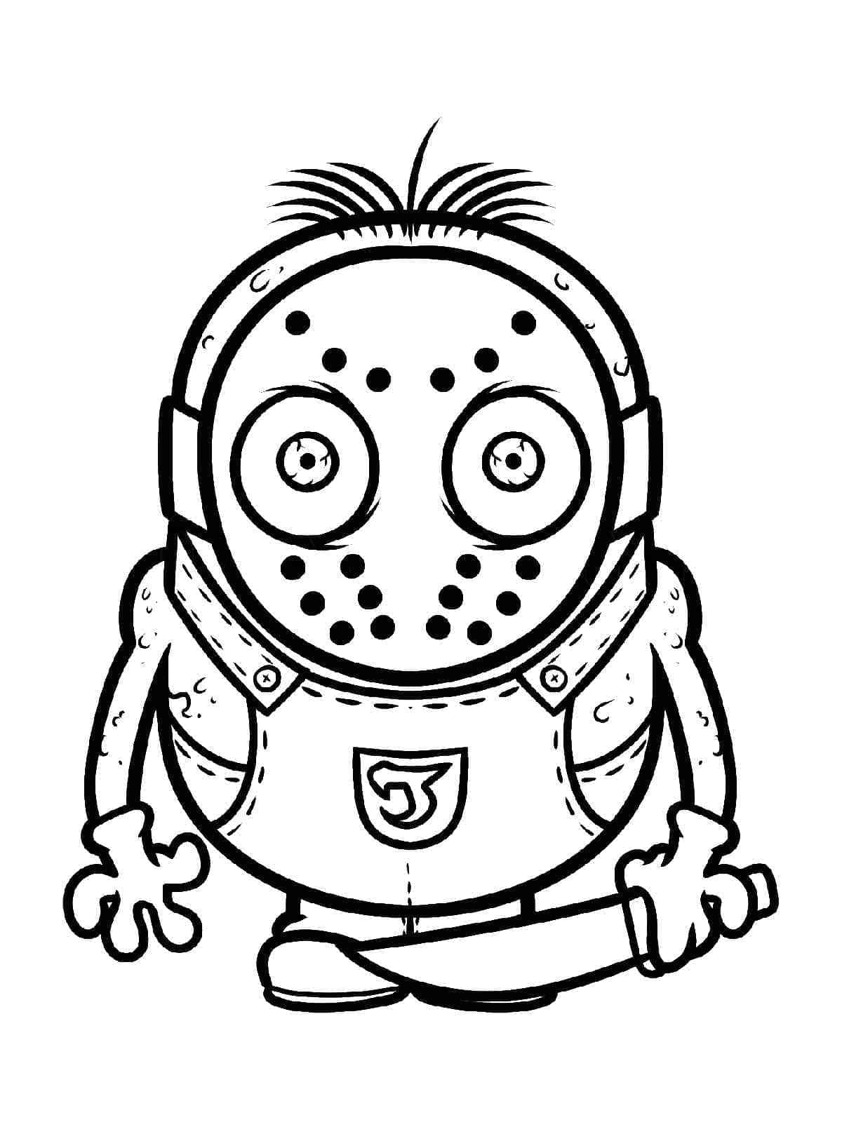 Desenho gratuito Jason Voorhees #222101 da colecao Filmes e Séries de TV para imprimir