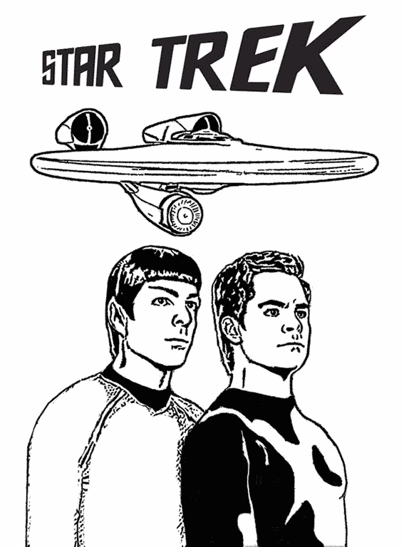 Desenho gratuito Jornada nas Estrelas #70150 da colecao Filmes e Séries de TV para imprimir