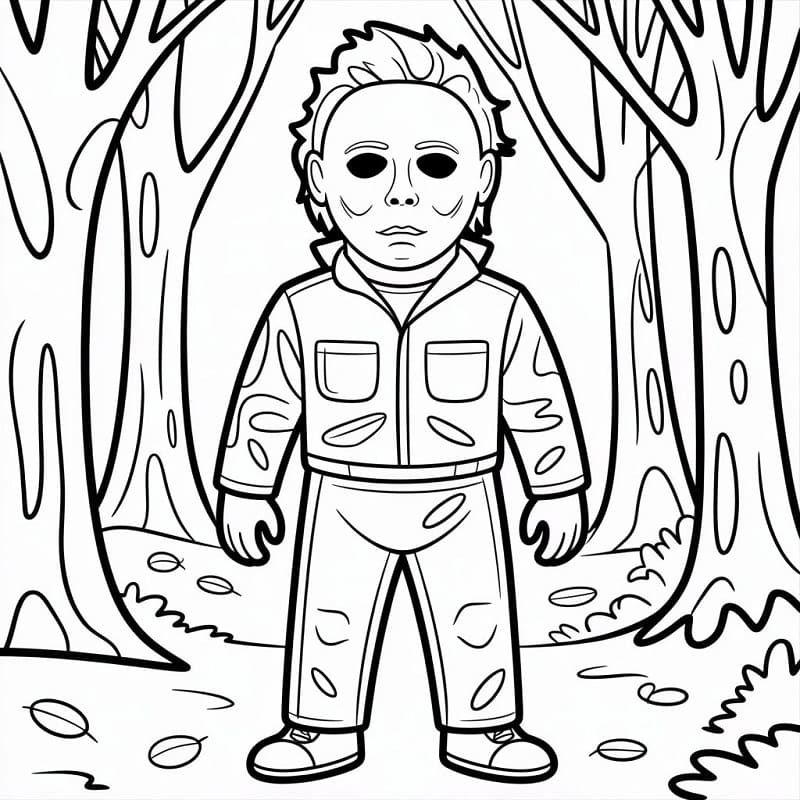 Desenho gratuito Michael Myers #222128 da colecao Filmes e Séries de TV para imprimir