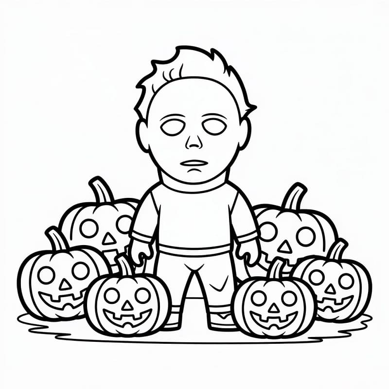 Desenho gratuito Michael Myers #222134 da colecao Filmes e Séries de TV para imprimir