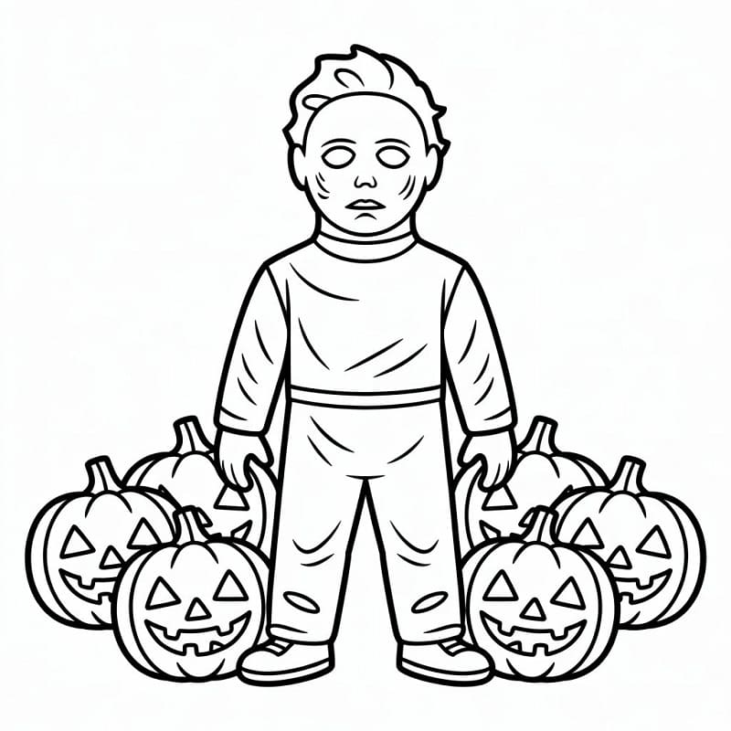 Desenho gratuito Michael Myers #222135 da colecao Filmes e Séries de TV para imprimir