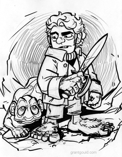 Desenho gratuito O Hobbit #70953 da colecao Filmes e Séries de TV para imprimir