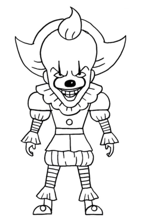 Desenho gratuito Pennywise #220410 da colecao Filmes e Séries de TV para imprimir