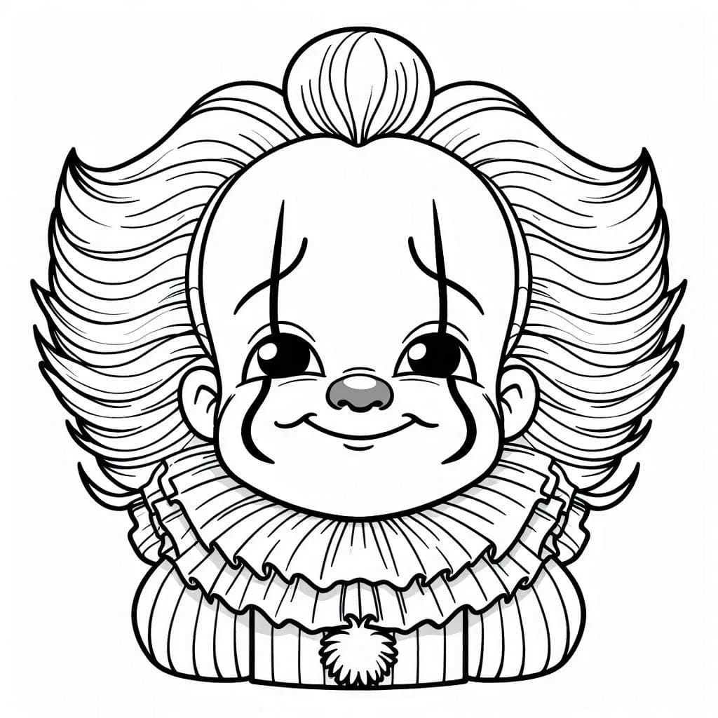Desenho gratuito Pennywise #220420 da colecao Filmes e Séries de TV para imprimir