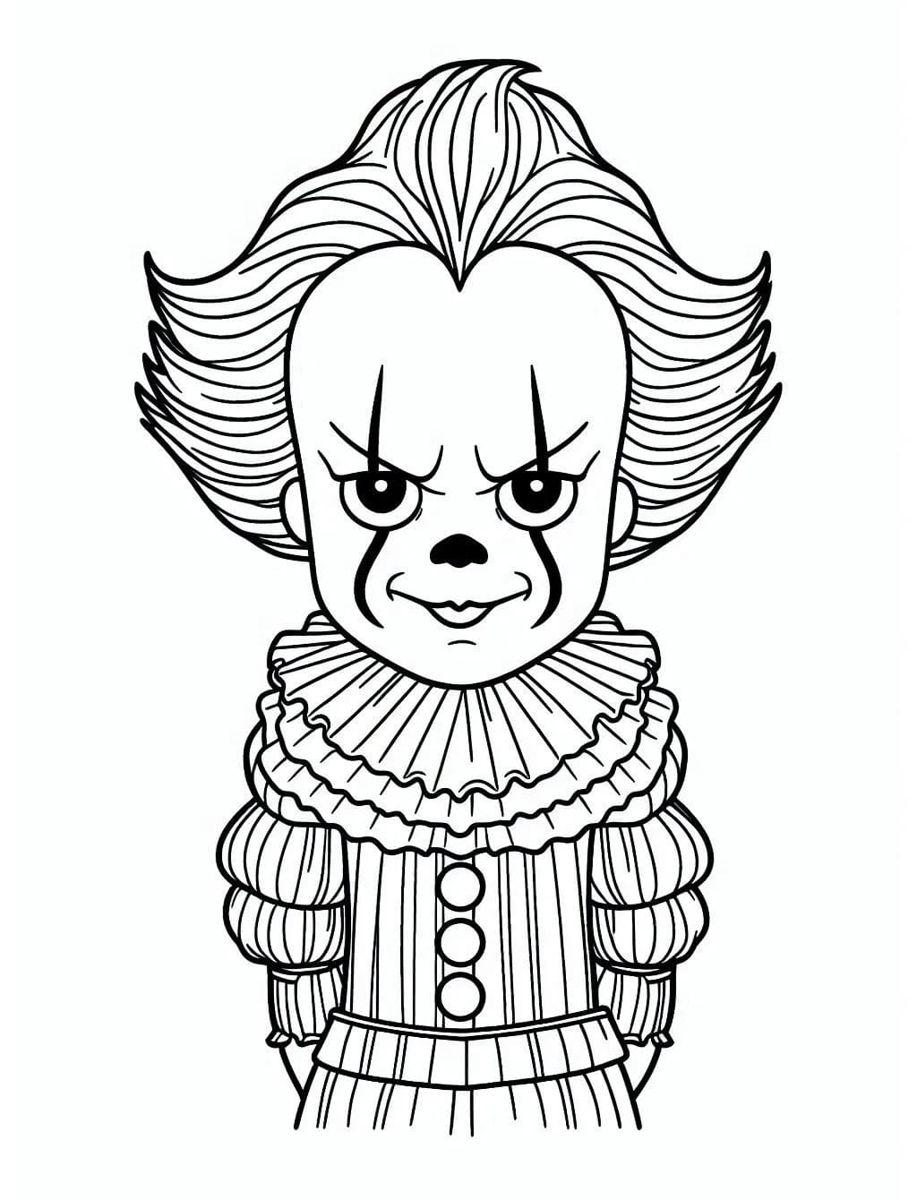 Desenho gratuito Pennywise #220425 da colecao Filmes e Séries de TV para imprimir