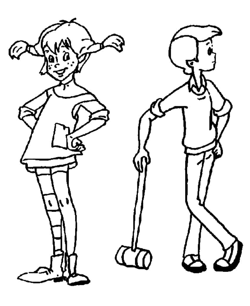 Desenho gratuito Pippi Meialonga #208345 da colecao Filmes e Séries de TV para imprimir