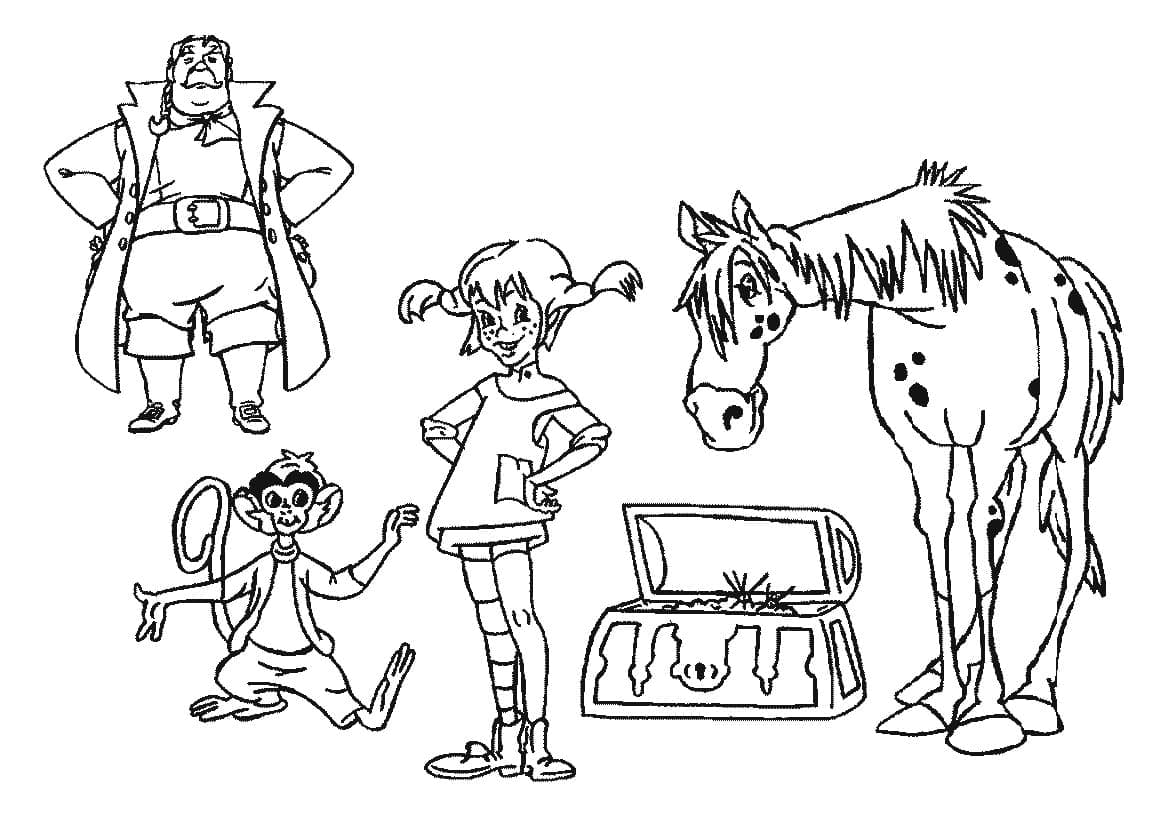 Desenho gratuito Pippi Meialonga #208346 da colecao Filmes e Séries de TV para imprimir