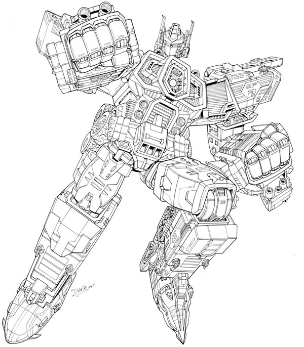 Atividade criativa: desenho de Transformers #75319 para colorir da coleção Filmes e Séries de TV
