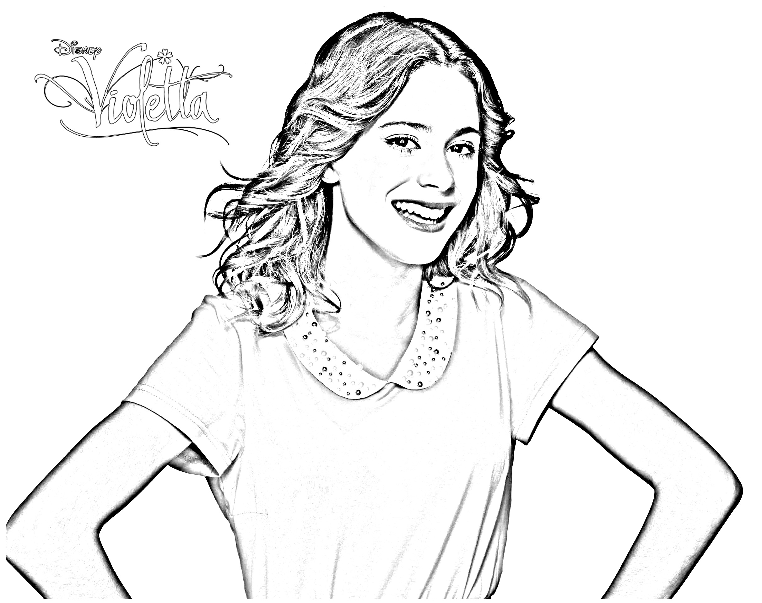 Desenho gratuito Violetta #170438 da colecao Filmes e Séries de TV para imprimir