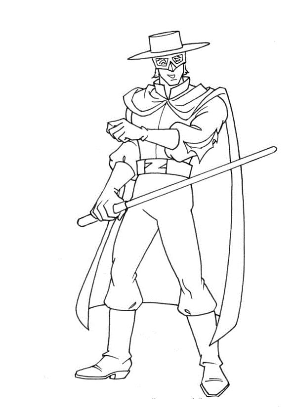 Desenho gratuito Zorro #200511 da colecao Filmes e Séries de TV para imprimir