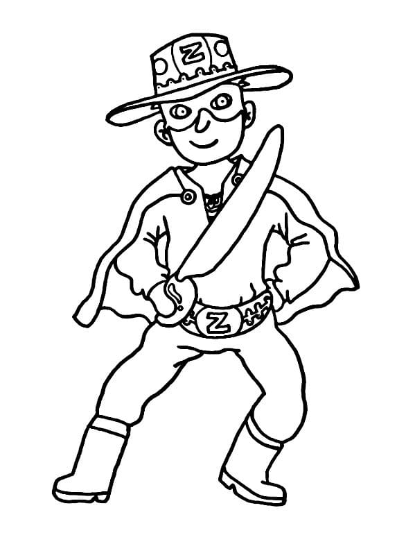Desenho gratuito Zorro #200515 da colecao Filmes e Séries de TV para imprimir