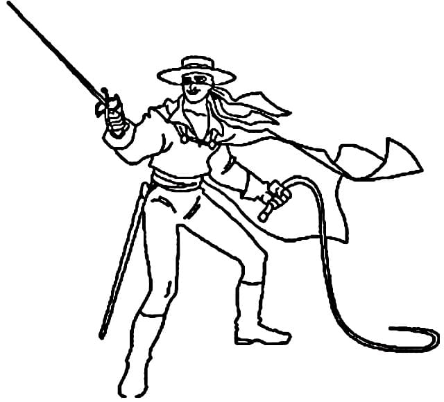 Desenho gratuito Zorro #200518 da colecao Filmes e Séries de TV para imprimir