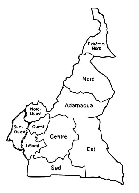 Desenho gratuito Camarões #183893 da colecao Geografia e Lugares para imprimir