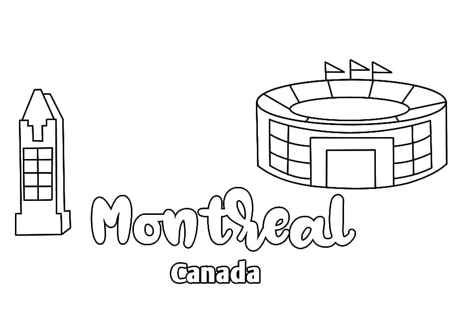 Desenho gratuito Montreal #194322 da colecao Geografia e Lugares para imprimir