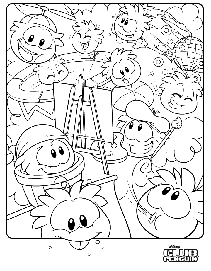 Página para colorir: Club Penguin (Jogos de vídeo) #170301 - Páginas para Colorir Imprimíveis Gratuitamente