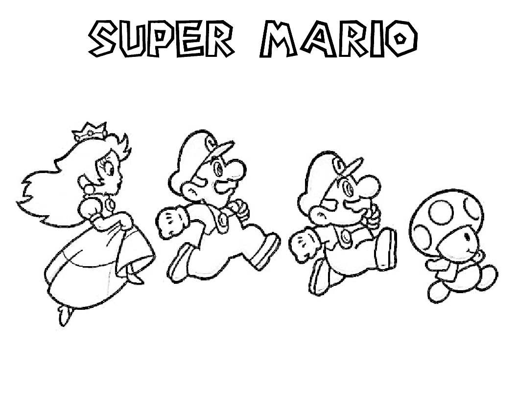 Página Super Mario Bros. #153724 (Jogos de vídeo) para colorir – Páginas  para Colorir Imprimíveis