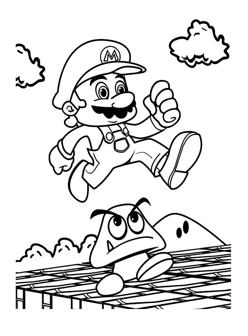 Página para colorir: Mário Bros (Jogos de vídeo) #112603 - Páginas para Colorir Imprimíveis Gratuitamente