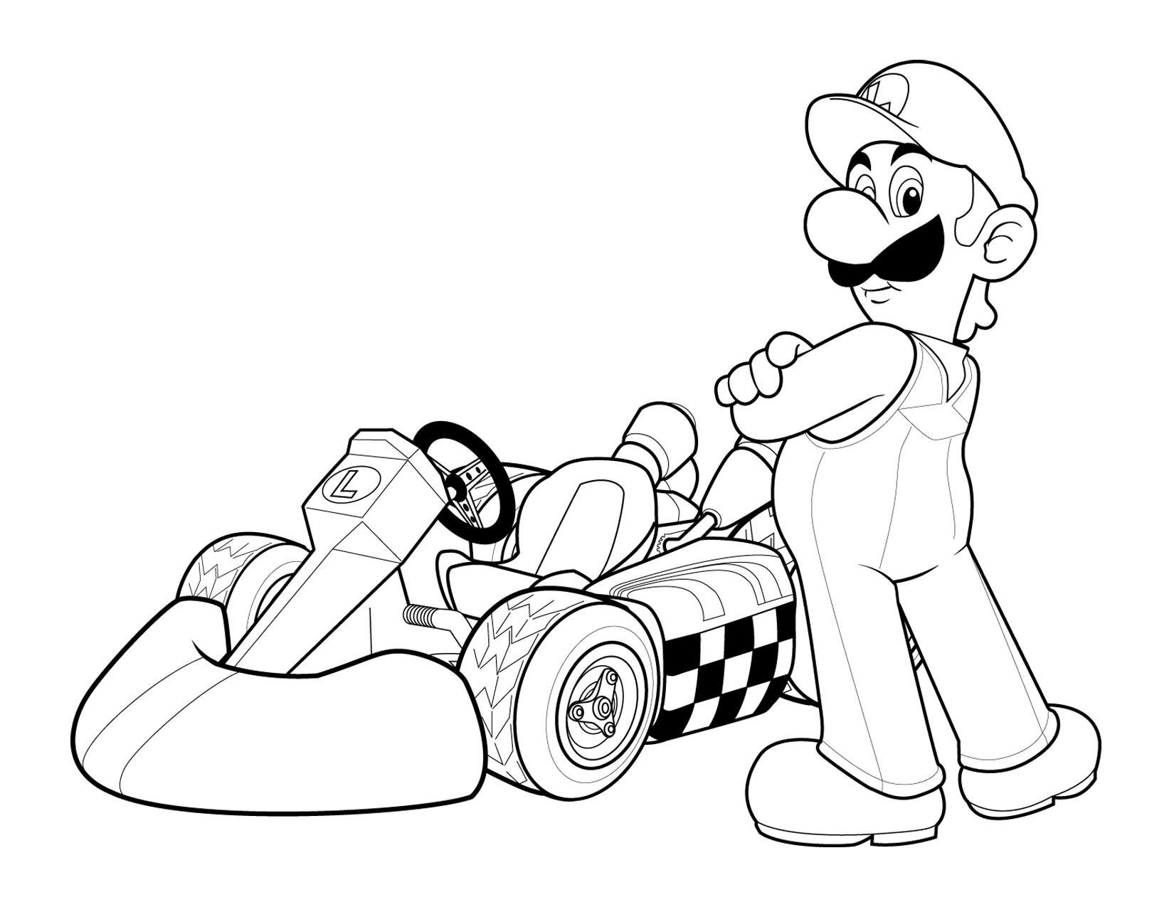 Página para colorir: Mario Kart (Jogos de vídeo) #154422 - Páginas para Colorir Imprimíveis Gratuitamente