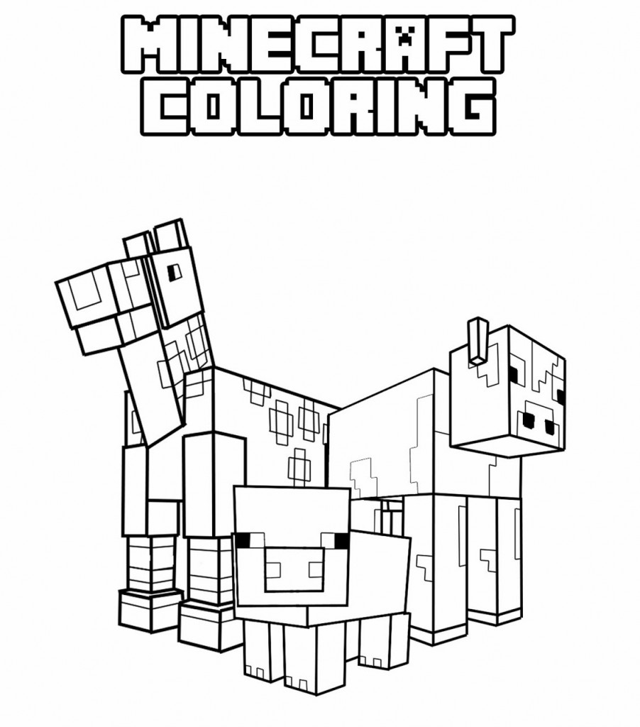 Páginas para colorir Minecraft imprimíveis gratuitamente