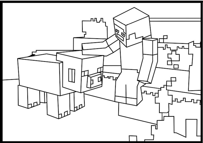 Páginas para colorir Minecraft imprimíveis gratuitamente