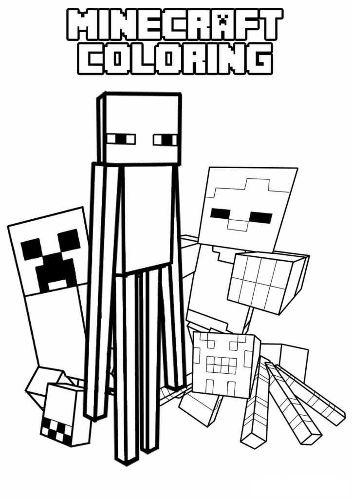 Creeper  Desenhos para Imprimir e Colorir